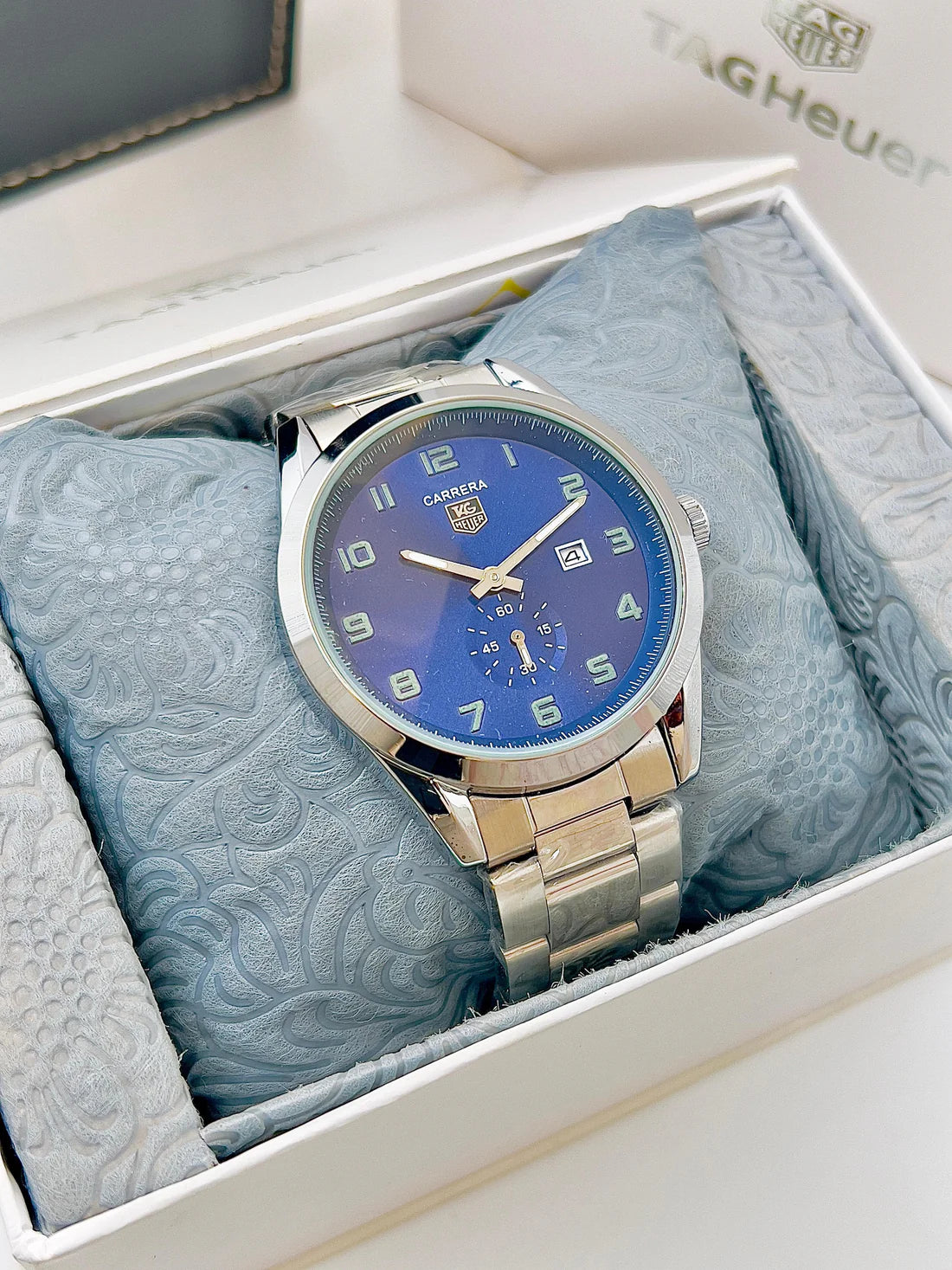 TAG Heuer Carrera Calibre 6 Steel with Green Accents & Small Seconds