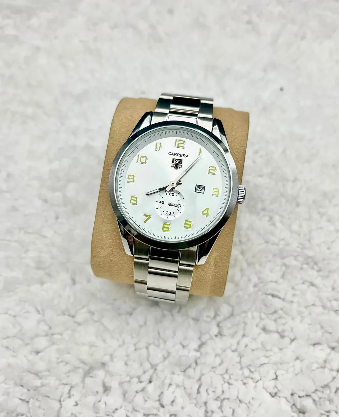 TAG Heuer Carrera Calibre 6 Steel with Green Accents & Small Seconds