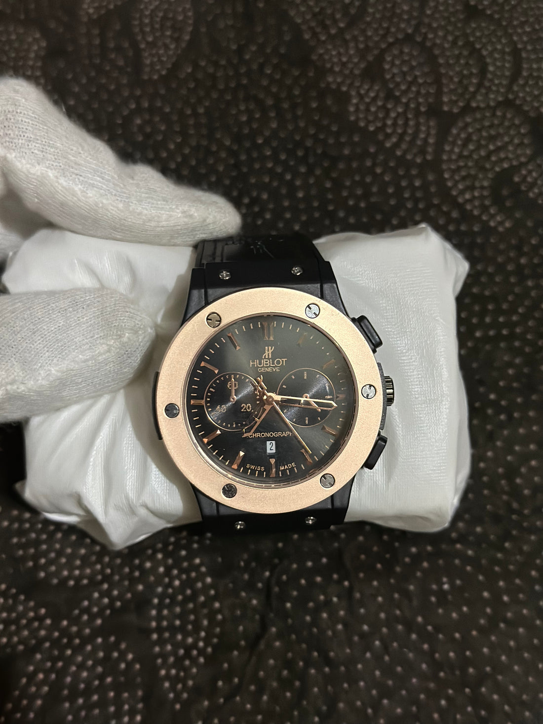 Hublot Leather Strap Watch